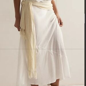 Free People Ivory Maxi Skirt